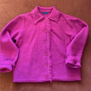 Karen Scott Wool Cardigan Sweater Size M